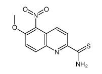 6-methoxy-5-nitroquinoline-2-carbothioamide Structure