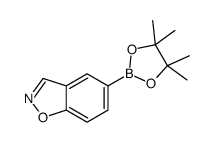 5-(四甲基-1,3,2-二氧杂硼硼烷-2-基)-1,2-苯并恶唑结构式