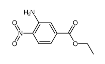 3-氨基-4-硝基苯甲酸乙酯结构式