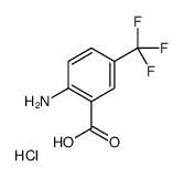 Benzoic acid, 2-amino-5-(trifluoromethyl)-, hydrochloride Structure