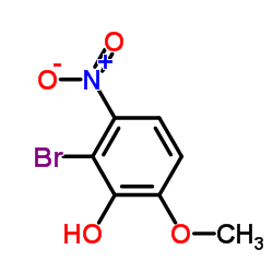 2-溴-6-甲氧基-3-硝基苯酚结构式