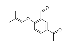 5-acetyl-2-(2-methylprop-1-enoxy)benzaldehyde结构式