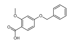 4-苄氧基-2-甲氧基苯甲酸结构式