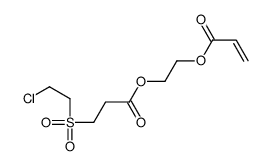 2-prop-2-enoyloxyethyl 3-(2-chloroethylsulfonyl)propanoate结构式