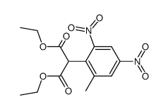(2-methyl-4,6-dinitro-phenyl)-malonic acid diethyl ester结构式
