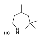 六氢-3,3,5-三甲基-1H-氮杂ze盐酸盐结构式