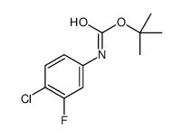 N-Boc-3-氟-4-氯苯胺结构式