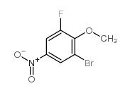 2-溴-6-氟-4-硝基苯甲醚结构式