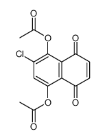 (4-acetyloxy-3-chloro-5,8-dioxonaphthalen-1-yl) acetate结构式