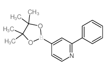 2-苯基吡啶-4-硼酸频那醇酯结构式