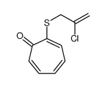 2-(2-chloroprop-2-enylsulfanyl)cyclohepta-2,4,6-trien-1-one结构式