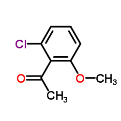 1-(2-氯-6-甲氧基苯基)乙酮结构式