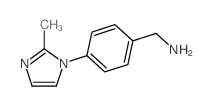 4-(2-甲基-1H-咪唑)苄胺结构式
