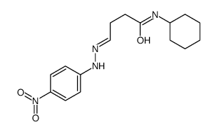 N-cyclohexyl-4-[(4-nitrophenyl)hydrazinylidene]butanamide Structure