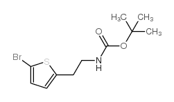 (2-(5-溴噻吩-2-基)乙基)氨基甲酸叔丁酯结构式