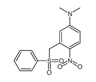3-(benzenesulfonylmethyl)-N,N-dimethyl-4-nitroaniline Structure