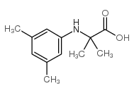 2-(3,5-二甲基苯氨基)-2-甲基丙酸结构式