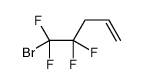 5-bromo-4,4,5,5-tetrafluoropent-1-ene结构式