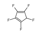 1,2,3,4,5-pentafluorocyclopenta-1,3-diene结构式