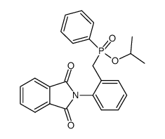 isopropyl (2-phthalimidobenzyl)phenylphosphinate结构式