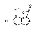 2-溴咪唑并[5,1-b]噻唑-7-甲酸乙酯结构式