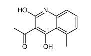 3-acetyl-4-hydroxy-5-methyl-1H-quinolin-2-one结构式