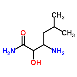3-Amino-2-hydroxy-5-methylhexanamide Structure