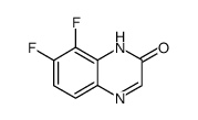 7,8-二氟喹喔啉-2(1H)-酮结构式