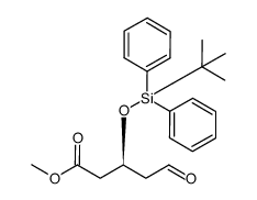 methyl (S)-3-(tert-butyldiphenylsilanyloxy)-5-oxopentanoate Structure
