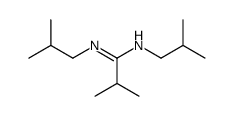 2-methyl-N,N'-bis(2-methylpropyl)propanimidamide结构式