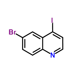 6-溴-4-碘喹啉结构式