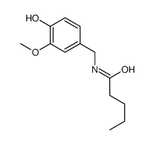 N-[(4-hydroxy-3-methoxyphenyl)methyl]pentanamide结构式