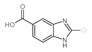 2-氯-1H-苯并咪唑-5-羧酸结构式