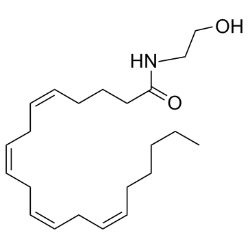 花生四希酸乙醇胺结构式