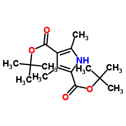2,4-二甲基吡咯-3,5-二羧酸二叔丁酯结构式