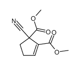 dimethyl 1-cyanocyclopent-2-ene-1,2-dicarboxylate结构式