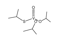 O,O,S-triisopropyl thioorthovanadate结构式