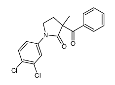 3-benzoyl-1-(3,4-dichloro-phenyl)-3-methyl-pyrrolidin-2-one结构式