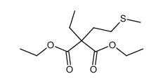 diethyl 2-ethyl-2-(2-(methylthio)ethyl)malonate Structure