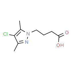 4-(4-Chloro-3,5-dimethyl-1H-pyrazol-1-yl)butanoic acid Structure