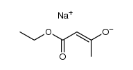 sodium acetyl acetic acid ethyl ester Structure