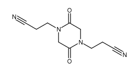 3,3'-(2,5-dioxo-piperazine-1,4-diyl)-bis-propionitrile结构式