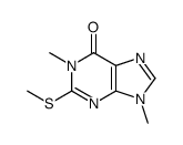1,9-dimethyl-2-methylsulfanylpurin-6-one Structure