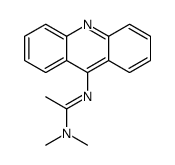 N'-acridin-9-yl-N,N-dimethylethanimidamide结构式