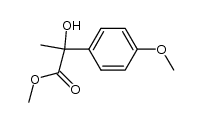 2-hydroxy-2-(4-methoxyphenyl)propionic acid methyl ester结构式