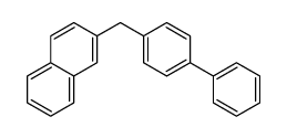 2-[(4-phenylphenyl)methyl]naphthalene Structure