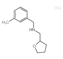 (3-Methylphenyl)-N-(tetrahydro-2-furanylmethyl)-methanamine hydrochloride Structure