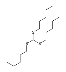 1-[bis(pentylsulfanyl)methylsulfanyl]pentane结构式