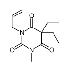 5,5-diethyl-1-methyl-3-prop-2-enyl-1,3-diazinane-2,4,6-trione结构式