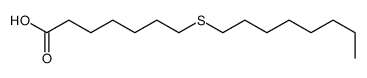 7-octylsulfanylheptanoic acid Structure